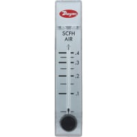 Flujómetro, RMA modelo, 0.05-0.4 aire de SCFH, 2escala de ",4 +-% exactitud, válvula de acero