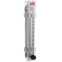 Flujómetro, RMC modelo, aire de 20-200 SCFH, escala de 10 ", exactitud del 2%, válvula inoxidable
