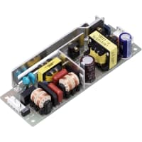 Fuente de alimentación, AC-DC, sola salida, 76.8W, 24V, 2.1A, chasis y cubierta