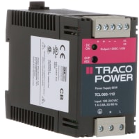 Fuente de alimentación de AC-DC, montaje del panel del carril del estruendo del modo del interruptor 60W, 12VDC, 4A, serie del TCL