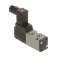 Válvula, solenoide, 110VAC,  4 manera, puerto del cuerpo, 1/8NPT