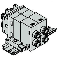 Secundario-Placa, 5 válvula de solenoide portuaria, serie VQ2000 | SMC