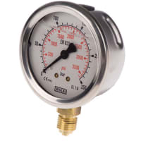 9626951 Entrada positiva análoga 250bar, tamaño G 1/ del fondo de la galga de la prensa de la conexión4