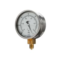 Diámetro exterior 100m m del vacío de la galga de la presión de la galga máxima análoga de la medida 0bar