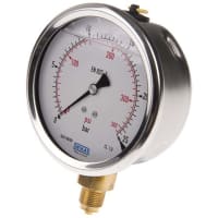 7075597 Entrada positiva análoga 25bar, tamaño G / del fondo de la galga de la prensa 3de la conexión8