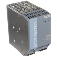 Fuente de alimentación, fase de 3, 400to500V adentro, AC-DC, 24V, 20A hacia fuera, montaje del carril del dinar, UL CSA