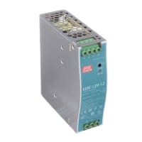 Fuente de alimentación, AC-DC, 12V, 10A, 100-264V adentro, incluido, montaje del carril del estruendo, serie de EDR