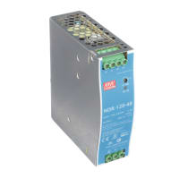 Fuente de alimentación, AC-DC, 48V, 2.5A, 100-264V adentro, incluido, montaje del carril del estruendo, serie de NDR
