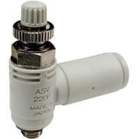 Apresure el control del extractor, te, 1/4 tubo del puerto 3/8m m, 1/4 cuerpo, sello, PBT, serie de ASV | SMC