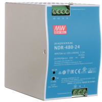 Fuente de alimentación, AC-DC, 24V, 20A, 100-264V adentro, incluido, carril del estruendo, PFC, 480W, serie de NDR