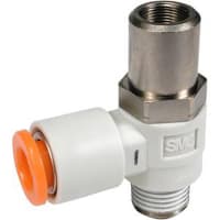 Control de flujo/control w/fitting, 10/32NPT, línea aérea de la velocidad