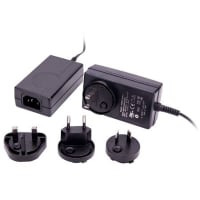 Fuente de alimentación, AC-DC, médico, tablero del escritorio de la clase I, 12V, 2.5A, 90-264V adentro