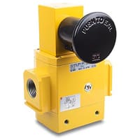Válvula, comienzo suave, w/lock-out, cuerpo pinta, 1/2NPT, 24VDC