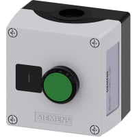 3SU1 recinto plástico, 3SU1 botón, momentáneo, verde, 1NO