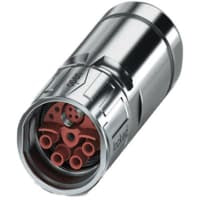 Conec, Circ, M23, zócalo, cable, Str, 4 Pos+PE, híbrido, SPEEDCON