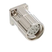 Str fijación del dispositivo del zócalo de las conec Circ 4 M23 de tornillo de la energía de Pos+PE