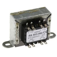 Montaje secundario primario del panel 9VAC del transformador de energía 6VA 115/230VAC