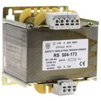 CA primaria de la CA +/-12V del transformador 230 245 400 415V del aislamiento 200VA secundaria