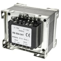 El transformador del montaje del chasis 100VA 2 hizo salir 115 230V la CA 12Vac primario secundaria
