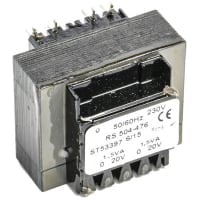 El transformador del PWB 3VA 2 hizo salir 115 la CA primaria 6V de la CA 230V secundaria