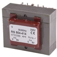 el transformador 2 del PWB 6VA hizo salir la CA primaria 9V de la CA 230V secundaria