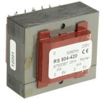 el transformador 2 del PWB 6VA hizo salir la CA primaria 6V de la CA 230V secundaria