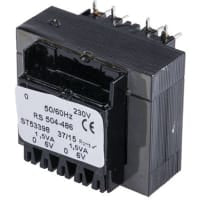 El transformador del PWB 3VA 2 hizo salir la CA primaria 6V de la CA 230V secundaria