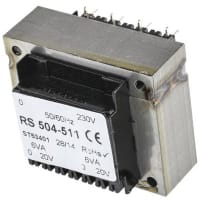 El transformador 2 del PWB 12VA hizo salir la CA primaria 20V de la CA 230V secundaria