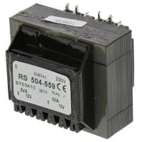 el transformador del PWB 6VA 2 hizo salir la CA primaria 12V de la CA 230V secundaria