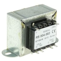 el transformador 2 del montaje del chasis 20VA hizo salir la CA primaria 18V de la CA 230V secundaria