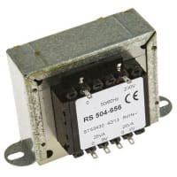 el transformador del montaje del chasis 50VA 2 hizo salir la CA primaria 9V de la CA 230V secundaria