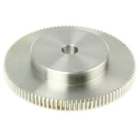 Echada 100 Diam del engranaje de estímulo de los dientes de los SS 100m m. cubo Diam de 60m m. alesaje Diam de 12m m.