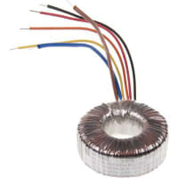 El transformador 80VA de Toroidal 2 hizo salir 230VAC x 2 primario 18VAC secundario