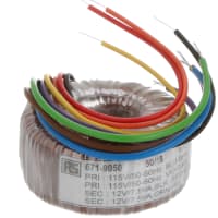 El transformador 15VA 2 de Toroidal hizo salir 115, 230VAC primario 2 x 12VAC secundario
