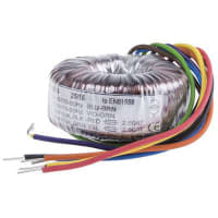 Salida del transformador 30VA 2 de Toroidal 115, 230VAC x 2 primario 6VAC secundario