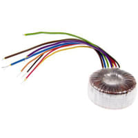 Salida del transformador 15VA 2 de Toroidal 115, 230VAC x 2 primario 15VAC secundario