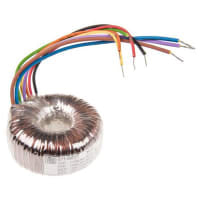 Salida del transformador 30VA 2 de Toroidal 115, 230VAC x 2 primario 15VAC secundario
