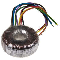 Salida del transformador 30VA 2 de Toroidal 115, 230VAC x 2 primario 12VAC secundario