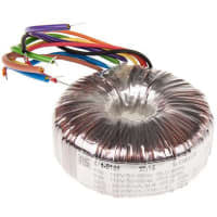 Salida del transformador 160VA 2 de Toroidal 115, 230VAC x 2 primario 25VAC secundario