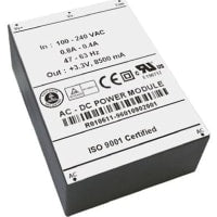 Fuente de alimentación encajada del modo del interruptor I/P: 85 265V a la CA O/P: 24V C.C. 40.8W 1.7A