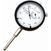 Plunger Dial Indicator 25m m Mac 0.01m m Resolution Metric Rotating Bezel