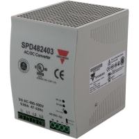 Fuente de alimentación, AC-DC, 48V, 5A, 340-575V adentro, incluido, carril del estruendo, PFC, 240W, serie del SPD