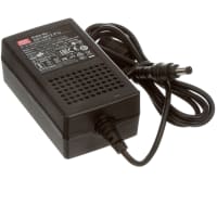 Fuente de alimentación de AC-DC, adaptador de escritorio, 18W, 12V/1.5A, nivel VI, serie de GS18AT