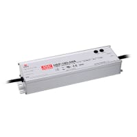 Fuente de alimentación, AC-DC, 185W, 24V/7.8A IP65, Vo ajustable y ambiente áspero del Io