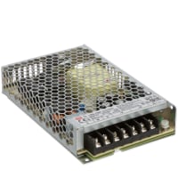 Fuente de alimentación, AC-DC, 12V, 12.5A100-264V adentro, incluido, anuncio, 150W, serie de LRS