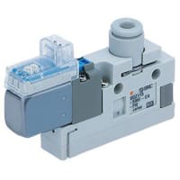 Válvula, solenoide, cuerpo pinta, 24VDC, L enchufe, 5fitt32 de /", unidad del sgl