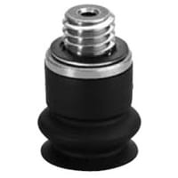 Cojín de vacío w/adapter, bramido, diámetro de 15m m, caucho del silicón, M5x.8 | SMC