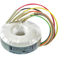 Transformador, grado médico, toroide, 25VA, 100-240VAC, 48V @.52A/24V@1.04A