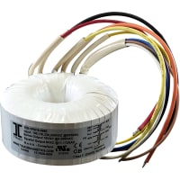 Transformador, grado médico, toroide, 100VA, 100-240VAC, 12V a 8,33 A/6V@16.66A