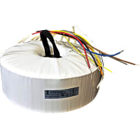 Transformador, grado médico, toroide, 6750VA, 100-240VAC, 240V a 28,1 A/120V@56.2A